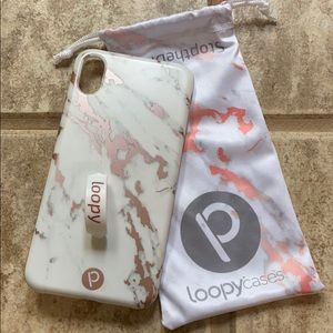 Rose Marble Metallic Loopy Case IPhone XS Max